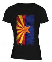 Arizona State Grunge Flag Ladies T-Shirt