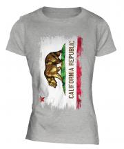 California State Grunge Flag Ladies T-Shirt