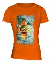 Delaware State Grunge Flag Ladies T-Shirt