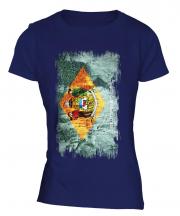 Delaware State Grunge Flag Ladies T-Shirt