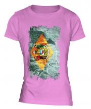 Delaware State Grunge Flag Ladies T-Shirt