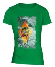 Delaware State Grunge Flag Ladies T-Shirt