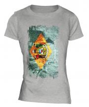 Delaware State Grunge Flag Ladies T-Shirt