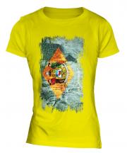 Delaware State Grunge Flag Ladies T-Shirt