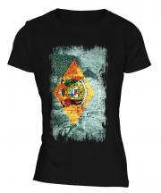 Delaware State Grunge Flag Ladies T-Shirt