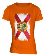 Florida State Grunge Flag Ladies T-Shirt