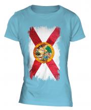 Florida State Grunge Flag Ladies T-Shirt