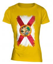 Florida State Grunge Flag Ladies T-Shirt