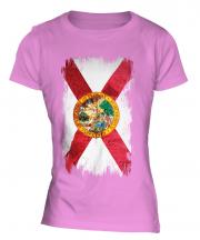 Florida State Grunge Flag Ladies T-Shirt