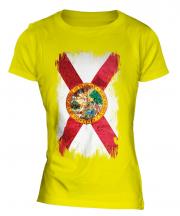 Florida State Grunge Flag Ladies T-Shirt