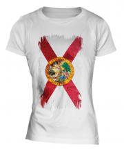 Florida State Grunge Flag Ladies T-Shirt