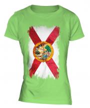 Florida State Grunge Flag Ladies T-Shirt
