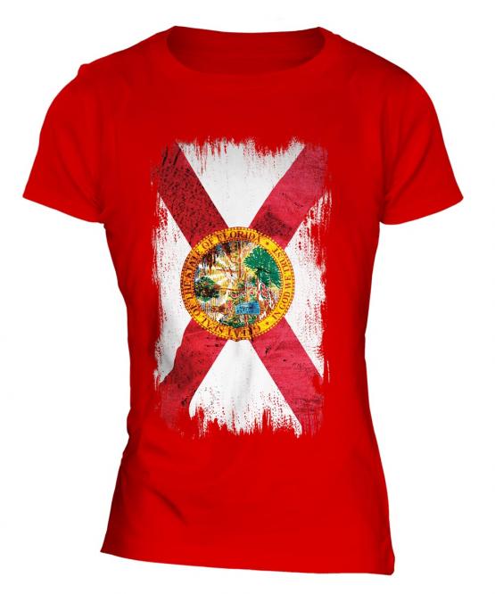 Florida State Grunge Flag Ladies T-Shirt