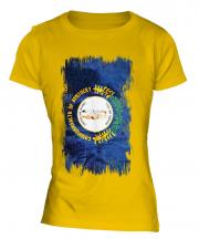 Kentucky State Grunge Flag Ladies T-Shirt