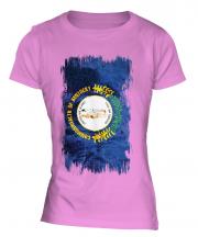 Kentucky State Grunge Flag Ladies T-Shirt
