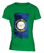 Kentucky State Grunge Flag Ladies T-Shirt