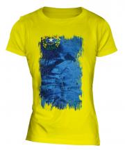 Nevada State Grunge Flag Ladies T-Shirt