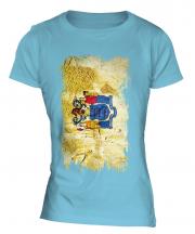 New Jersey State Grunge Flag Ladies T-Shirt