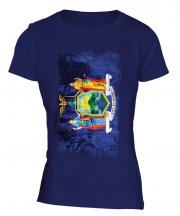 New York State Grunge Flag Ladies T-Shirt