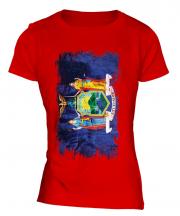 New York State Grunge Flag Ladies T-Shirt