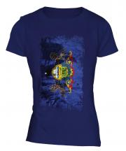 Pennsylvania State Grunge Flag Ladies T-Shirt