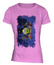 Pennsylvania State Grunge Flag Ladies T-Shirt