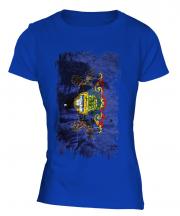 Pennsylvania State Grunge Flag Ladies T-Shirt