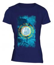 South Dakota State Grunge Flag Ladies T-Shirt