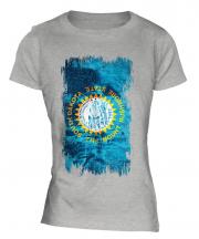 South Dakota State Grunge Flag Ladies T-Shirt