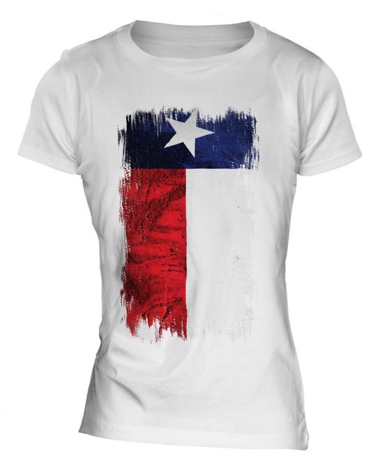 Texas State Grunge Flag Ladies T-Shirt