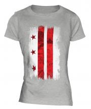 Washington Dc Grunge Flag Ladies T-Shirt