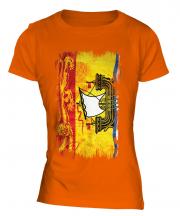 New Brunswick Grunge Flag Ladies T-Shirt