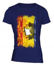 New Brunswick Grunge Flag Ladies T-Shirt