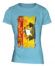 New Brunswick Grunge Flag Ladies T-Shirt
