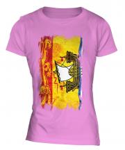 New Brunswick Grunge Flag Ladies T-Shirt