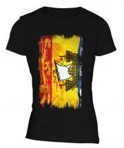 New Brunswick Grunge Flag Ladies T-Shirt