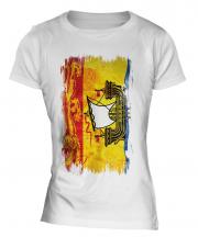 New Brunswick Grunge Flag Ladies T-Shirt