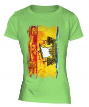New Brunswick Grunge Flag Ladies T-Shirt