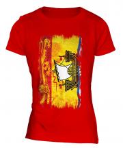 New Brunswick Grunge Flag Ladies T-Shirt