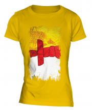 Nunavut Grunge Flag Ladies T-Shirt