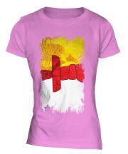 Nunavut Grunge Flag Ladies T-Shirt