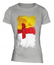 Nunavut Grunge Flag Ladies T-Shirt