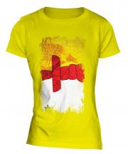 Nunavut Grunge Flag Ladies T-Shirt