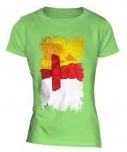 Nunavut Grunge Flag Ladies T-Shirt
