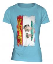 Prince Edward Island Grunge Flag Ladies T-Shirt