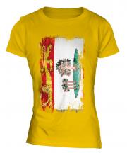 Prince Edward Island Grunge Flag Ladies T-Shirt