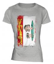 Prince Edward Island Grunge Flag Ladies T-Shirt