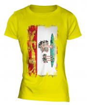 Prince Edward Island Grunge Flag Ladies T-Shirt