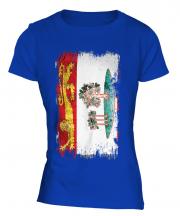 Prince Edward Island Grunge Flag Ladies T-Shirt