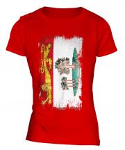 Prince Edward Island Grunge Flag Ladies T-Shirt